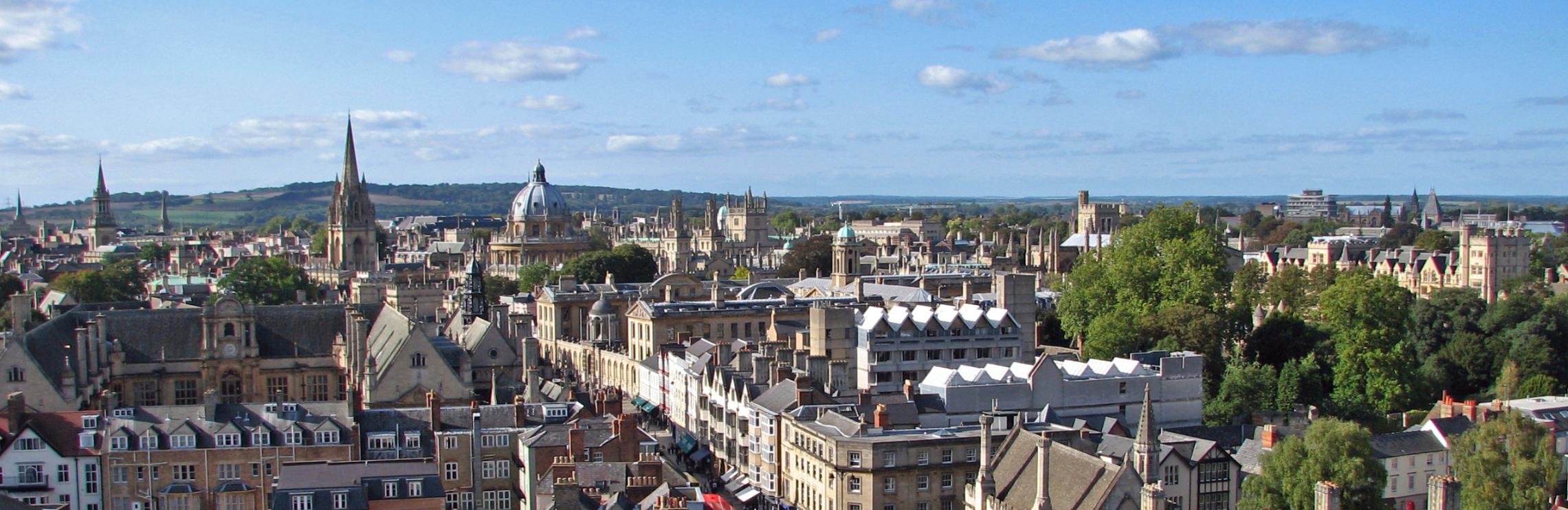 View of Oxford High Street and skyline